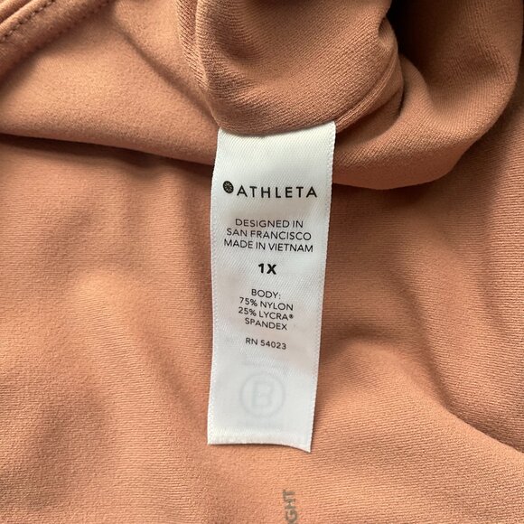 Athleta Leggings Elevation Ultra High Rise 7/8 Salmon (1X) - Picture 6 of 8